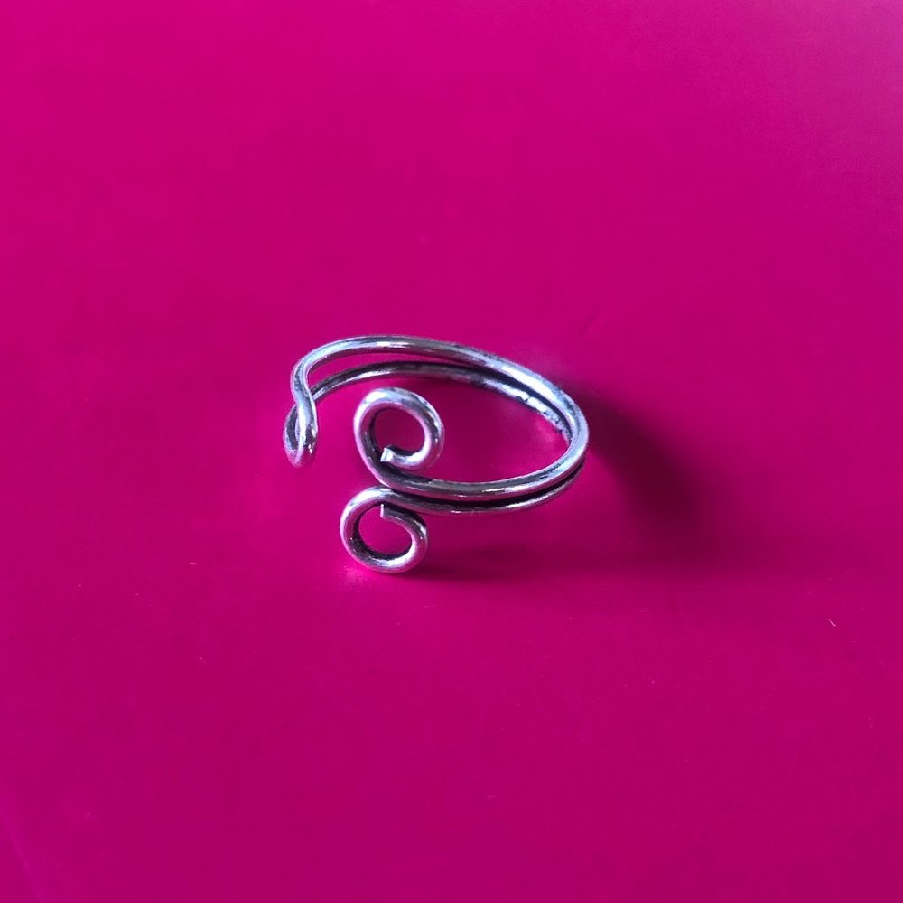 Sterling Silver Swirl Beach Ring